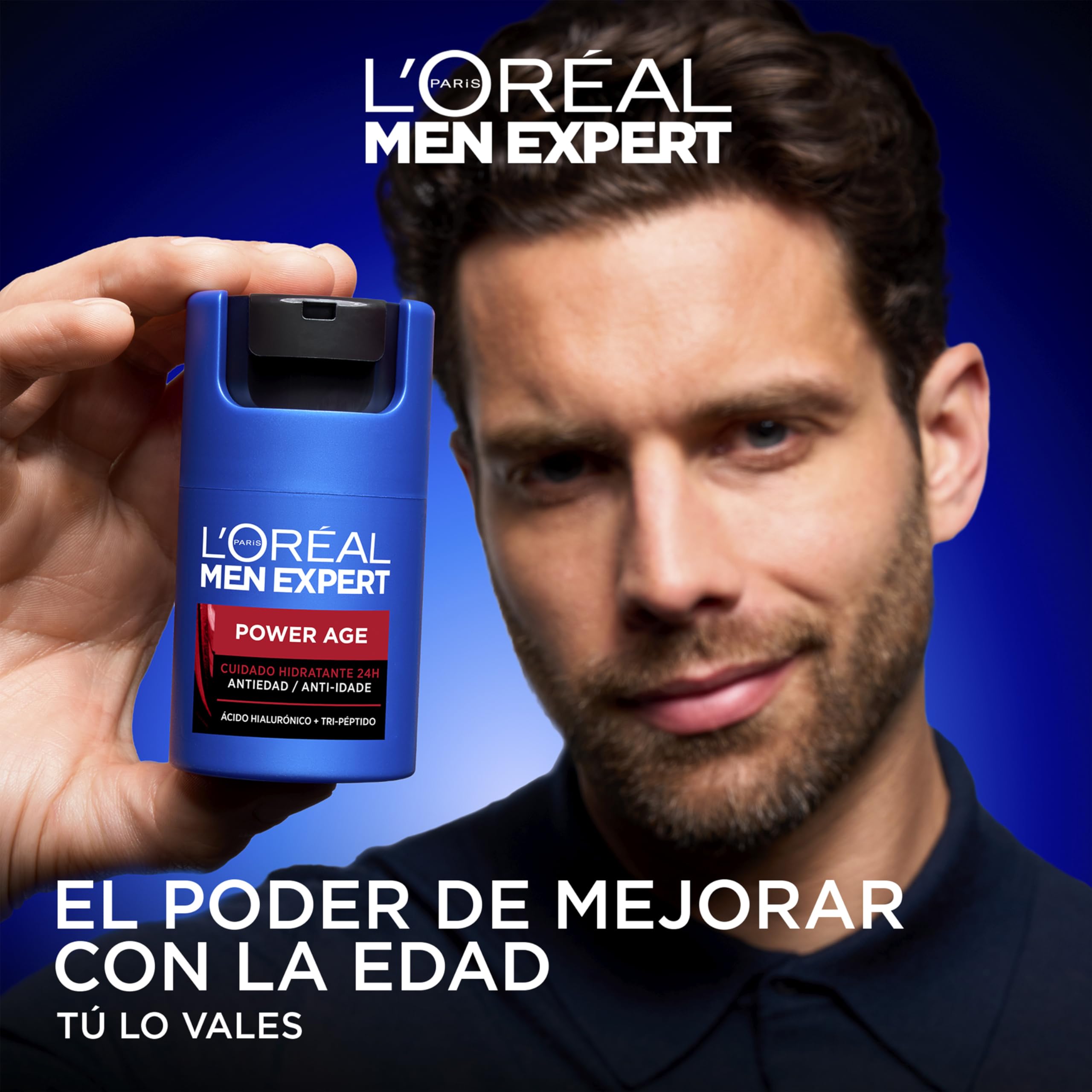 L'Oréal Paris Men Expert Power Age Pack Antiedad Hombre con Neceser, Set | Power Age Pack Antiedad Hombre con Neceser, Set. Para tratamiento facial específico, uso diario recomendado.