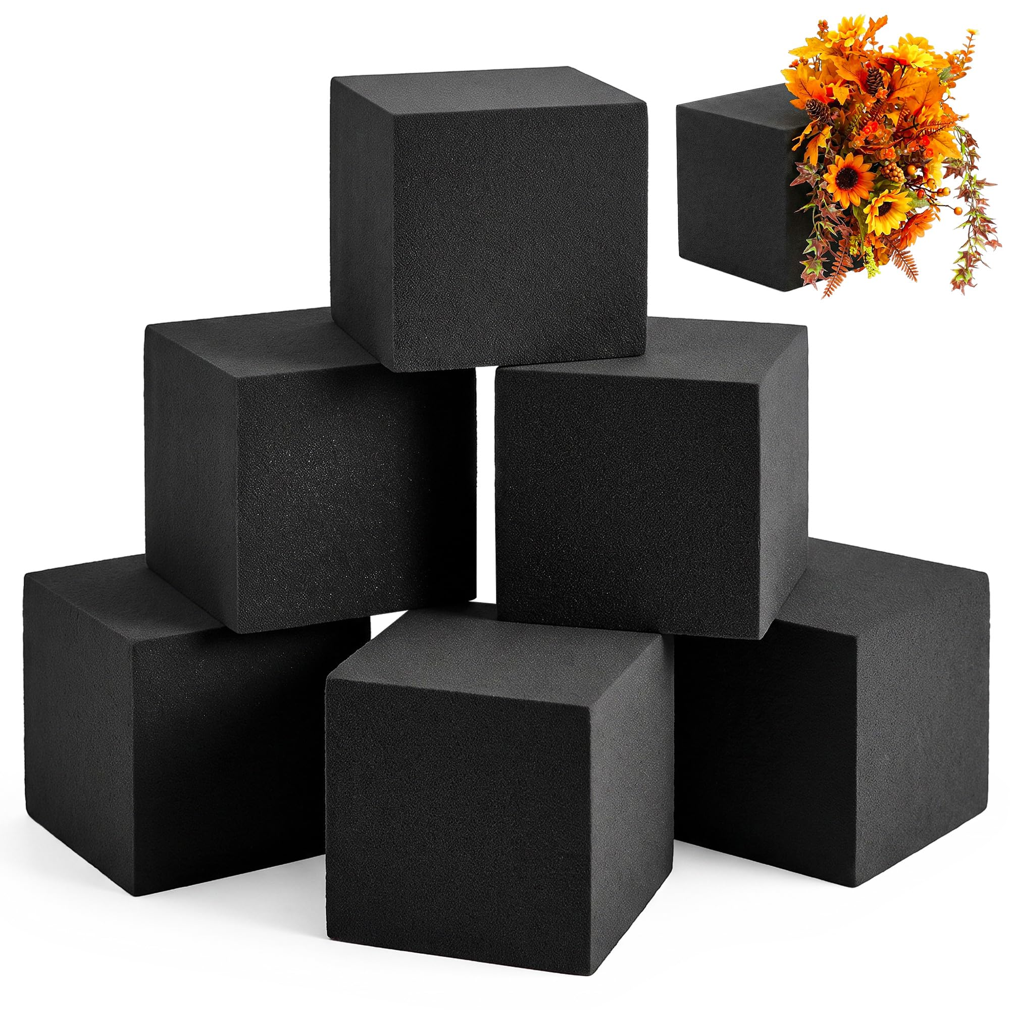 Black Floral Foam Blocks - For Dried & Artificial Flowers -19 Black Floral Foam Blocks - For Dried & Artificial Flowers -19