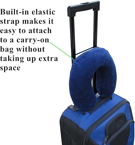 Miniatura 5 de Travelmate Almohada de cuello de espuma viscoelástica color azul oscuro