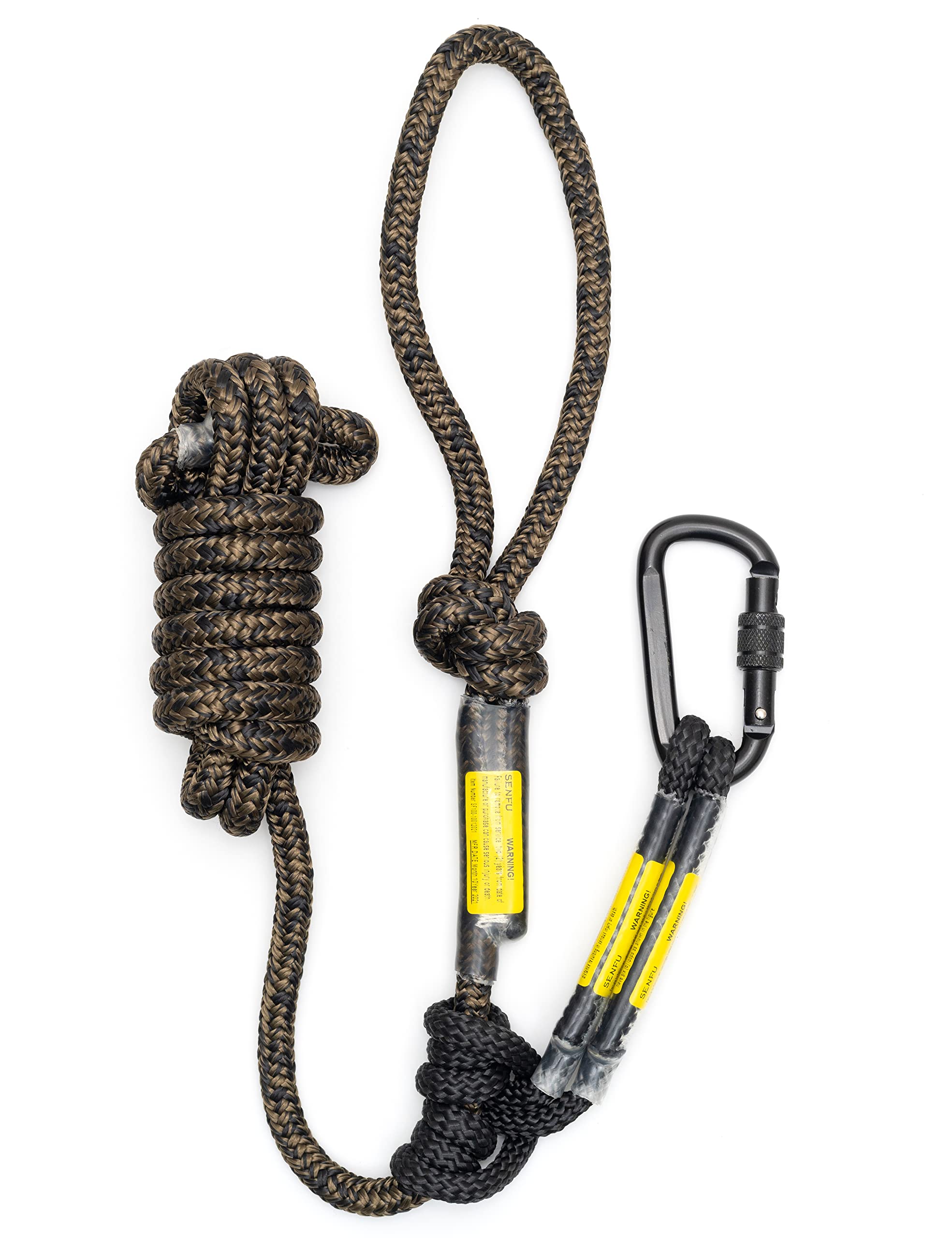 Buy SENFU Hunting Safety Linemans Rope 10ft with Prusik Knot and Single