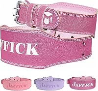 Vista 1 de Jaffick Cinturón de levantamiento de pesas para mujer, cinturones de cuero para gimnasio, cintura baja, soporte de espalda para mujeres y hombres