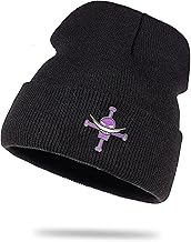 Whitebeard Logo Son Ruffy Luffy Naruto Saitama One Dragon Master Goku Ball Roshi Piece db - Wool Beanie Winter Hat Rolled Sailor Hat Unisex Piece, Black/White, One size
