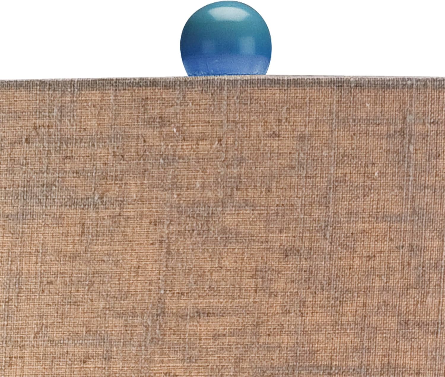 Possini Euro Design 36" Tall Large Mid Century Modern Farmhouse Rustic Coastal End Table Lamps Set of 2 Teal Blue Ceramic Living Room Bedroom Bedside Nightstand House Office Home Reading Tan Shade