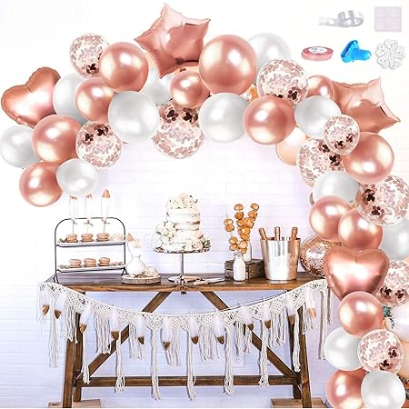 Decoration Pour Mariage Fete Anniversaire Soiree Bapteme Arche Ballon Anniversaire Fille Rorchio Arche Ballon Rose Gold Kit Guirlande Ballon Or Rose Blanc Cuisine Et Maison Fournitures De Loisirs Creatifs Ricma Cohen Co Il
