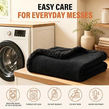 Catalonia Waterproof Blanket for Bed, Reversible Leakproof Throw