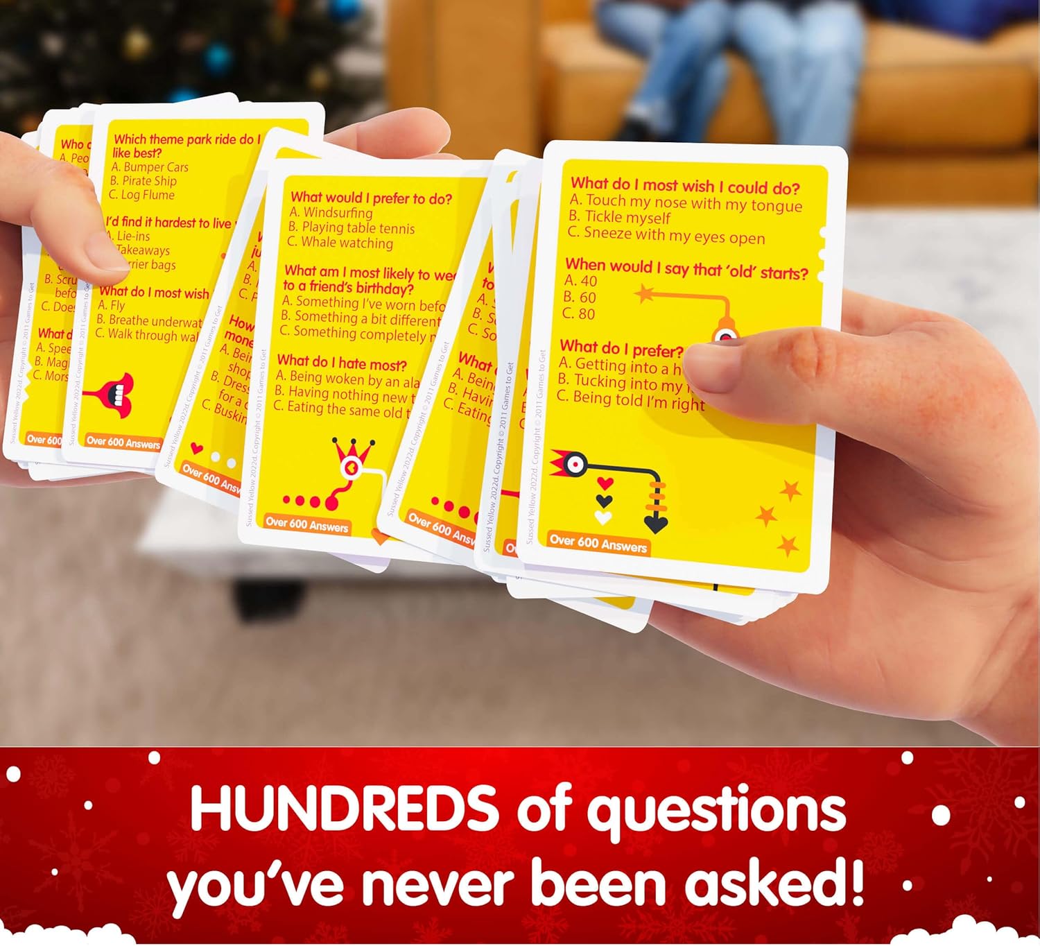 SUSSED 850 Wacky Conversation Starters for Kids, Teens & Adults- The ‘What Would I Do?’ Card Game - Hilarious Gift for Family Fun (4 Decks Bundle)