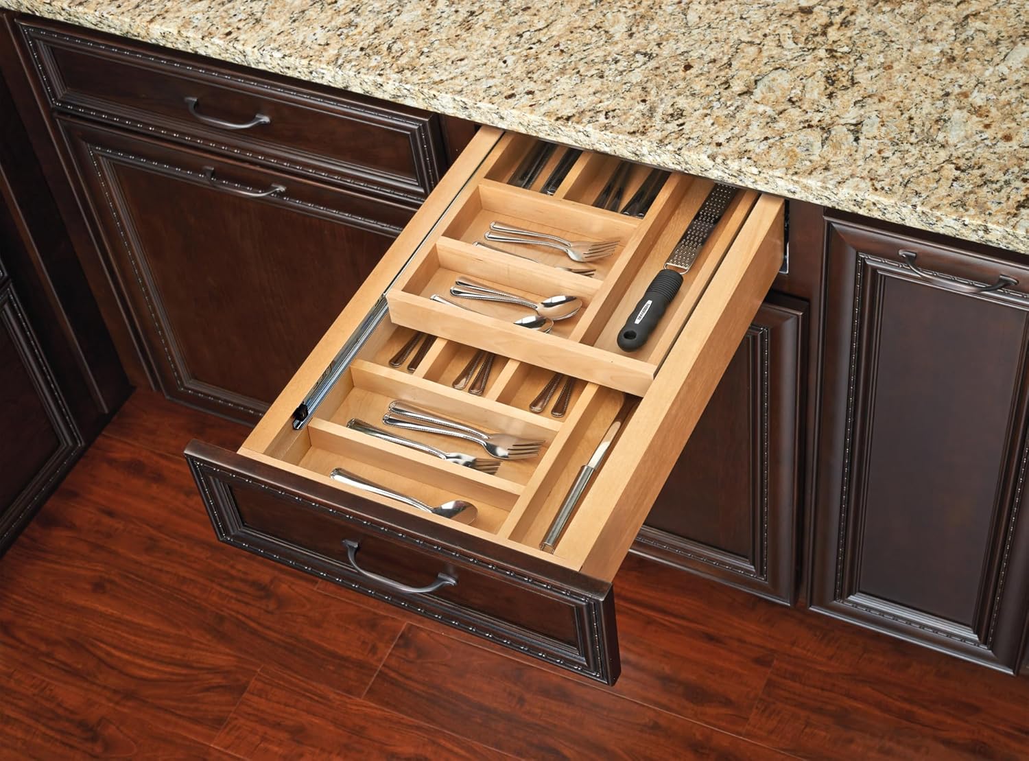 REV-A-SHELF Wood Base Cabinet Two-Tier Replacement Drawer System w/Soft-Close