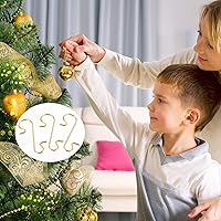Vista 6 de Tatuo 240 ganchos para adornos de Navidad, ganchos de alambre de metal para árbol de Navidad, caja a granel con almacenamiento para decoración