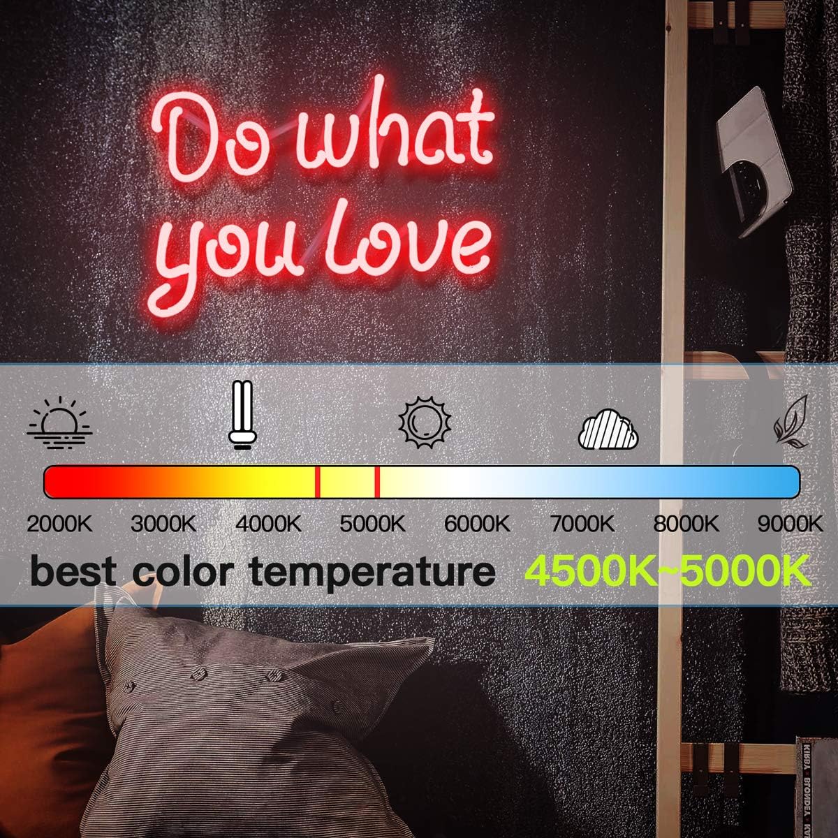 Best Seller Neon Light Sign, Do What You Love Red Neon Sign Real Glass Tube Handmade Neon Light Sign with Eye Protective Soft Light for Wall Decor Bedroom Office Bar Chirstmas Gift 12 x 7.5 Neon Letter Sign