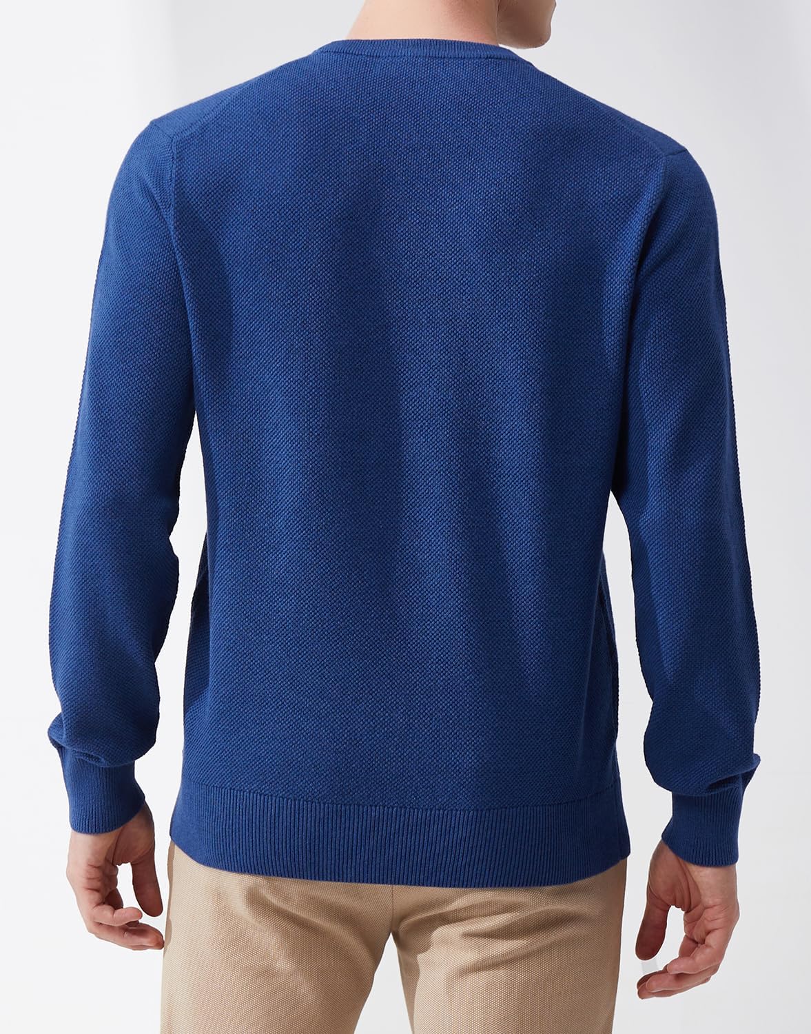 Men's Slim Fit Casual Long Sleeve Crewneck Pullover Sweater