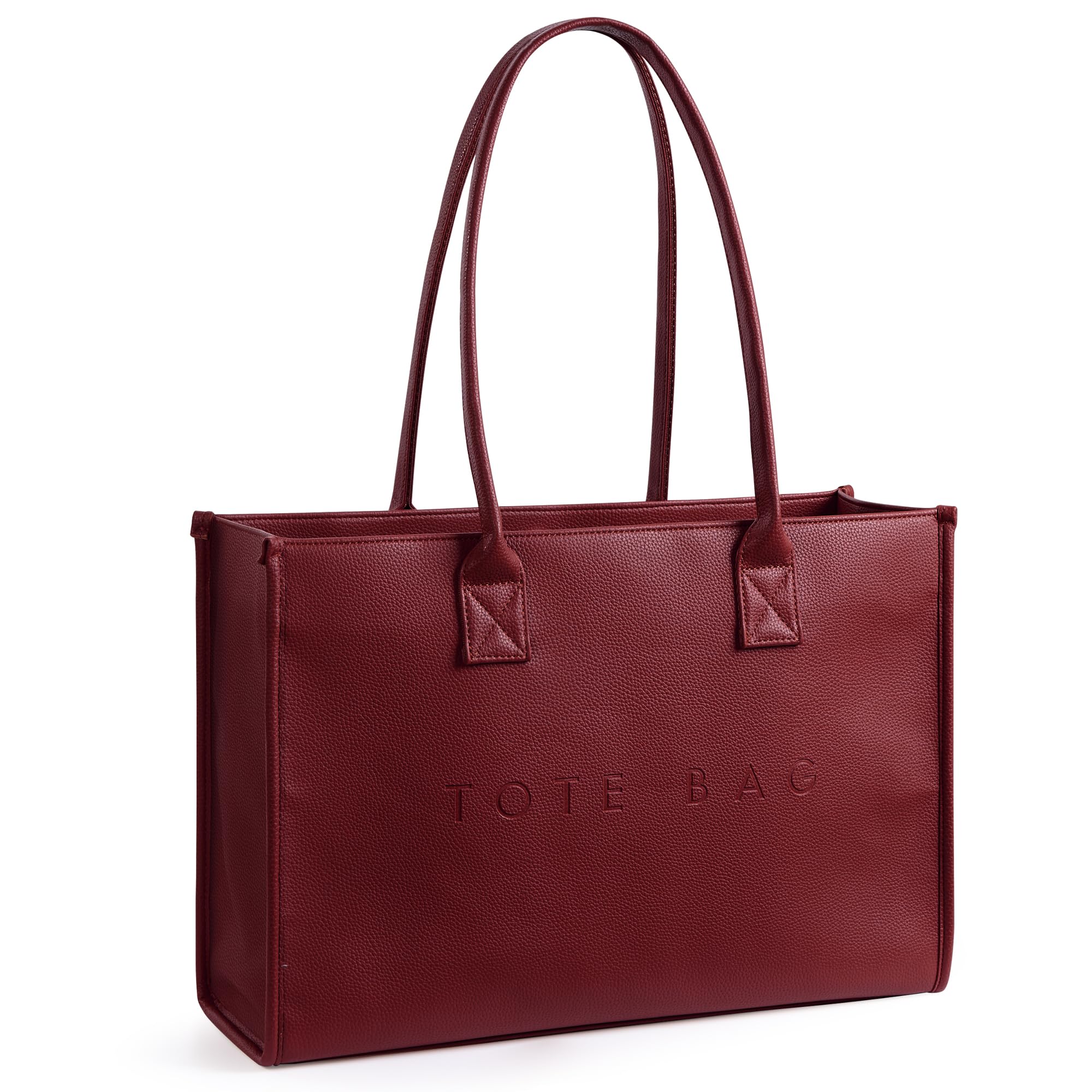 Photo 1 of KALIDI Oversize Pu Leather Tote Bag Women Weekender Bag Shopper Handbags Purses with Top Handle