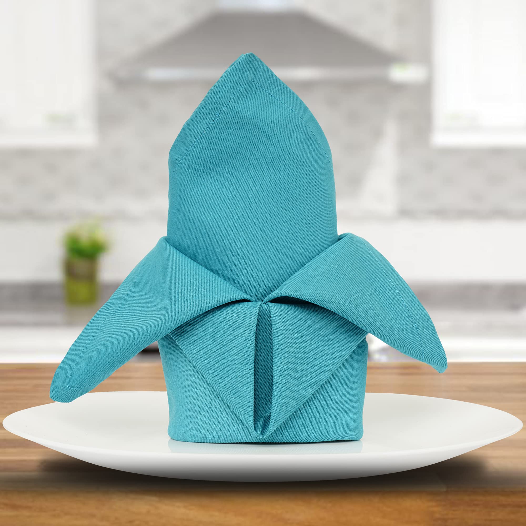 12 Tovaglioli In Cotone 100% Oversize 45x45 Cm - Multicolore, Spessi E Assorbenti, Per Tutti I Giorni - Foto 4