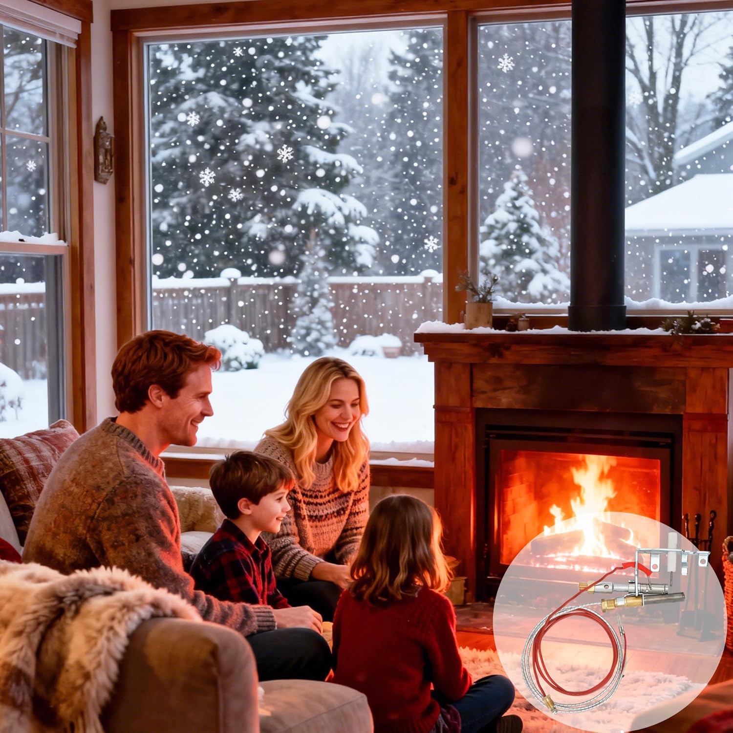 14D0477 LPG8404 R3623 Propane Gas LP ODS Pilot Assembly Replacement for Comfort Glow, Glow Warm, Vanguard, FMI, Hearth Side Designs, Sears；103778-01 PP225 LPG8414 Thermocouple for Gas Fireplace