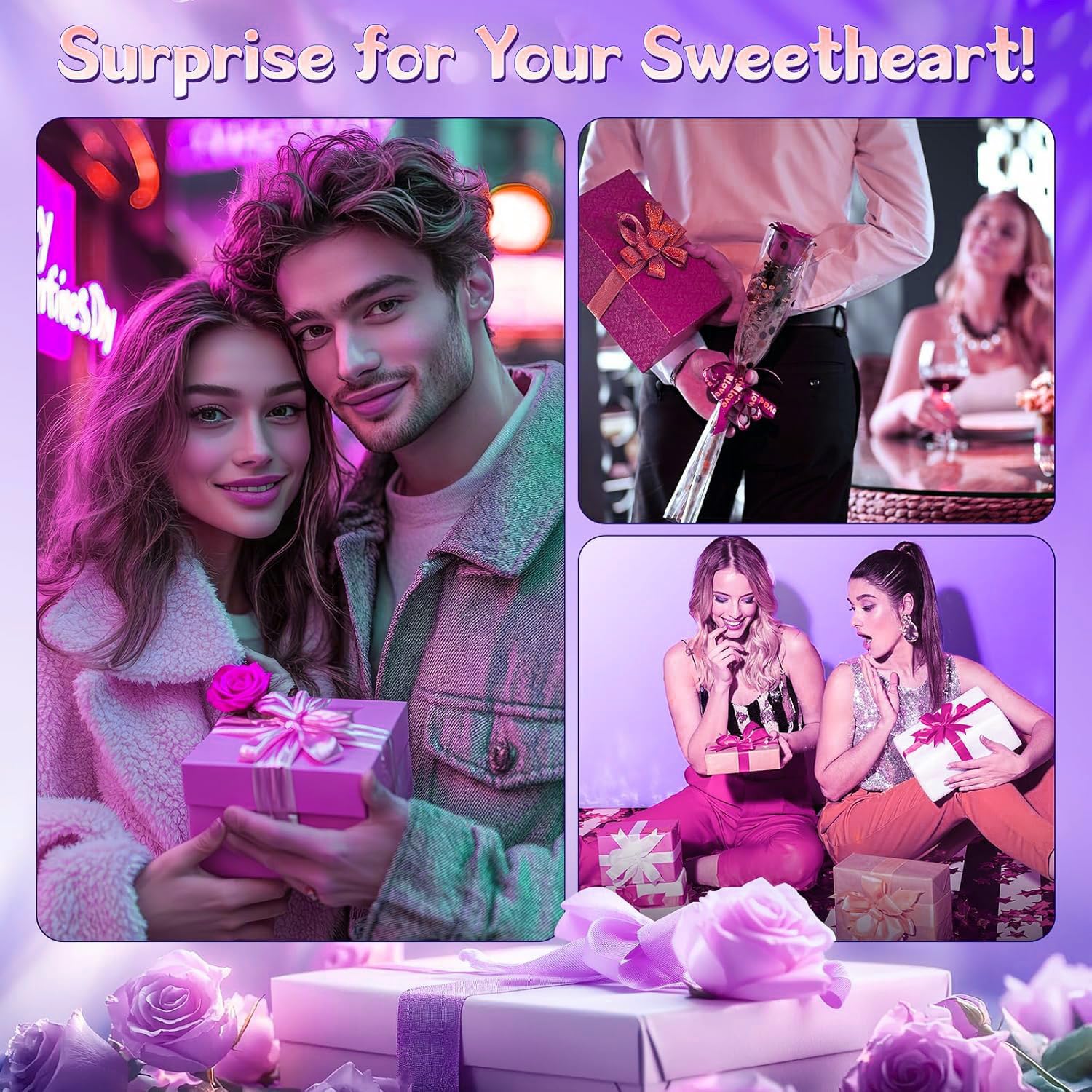 Vibromasseur Feminin Clitoridien App, Gode Ventouse Succion Sex Toy Point G | 9 ×9 Modes de Succion et Poussée Va-et-Vient Connectés, Étanche et Silencieux pour Couple, Coffret Cadeau Discret