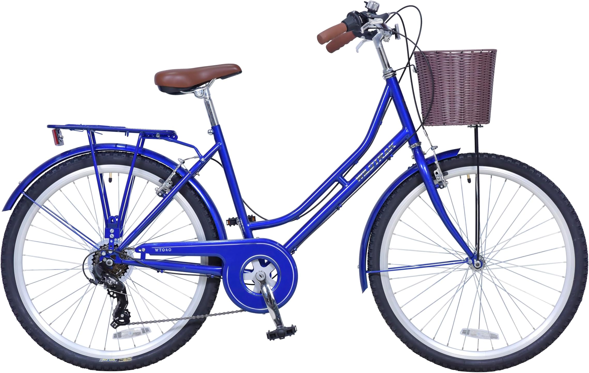 Wildtrak - City Bike, 26" wheels, Shimano 6 SPD gears, V brakes, Mudguards