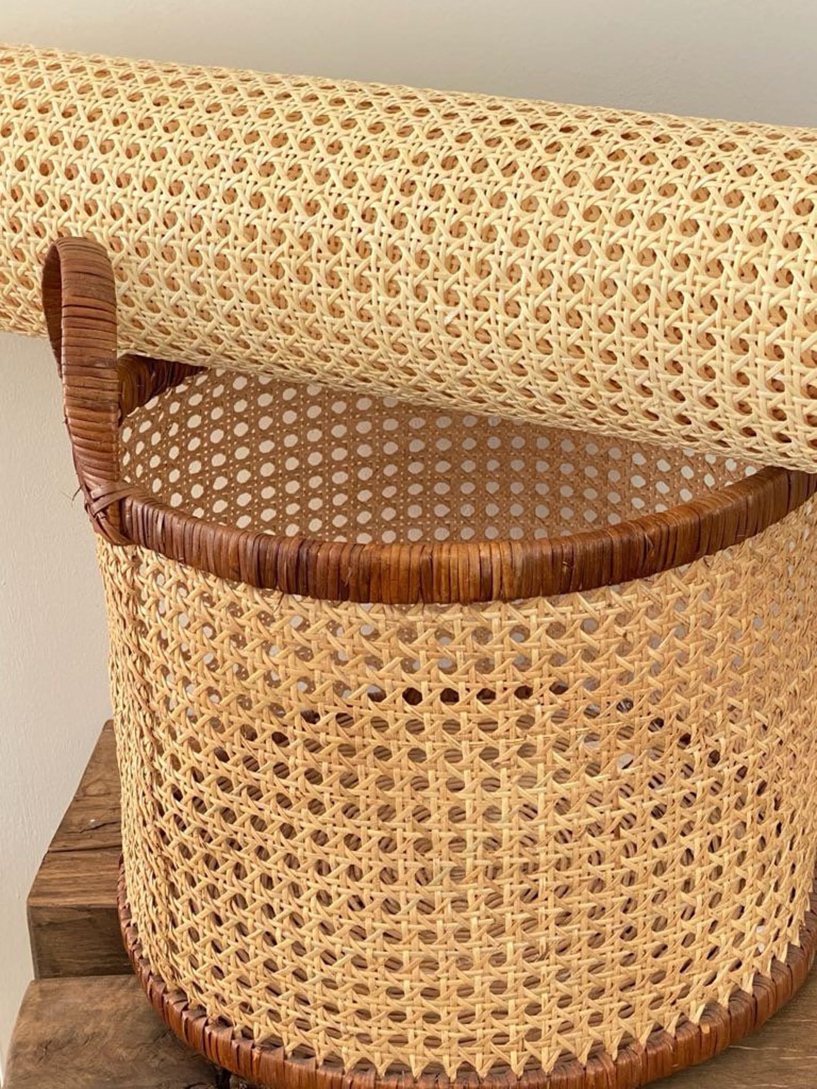 Ratan Natural, Ratan Rollo Mimbre 55 x 200 cm, Mimbre, Silla Ratan, Rejilla Mimbre, Mimbre Rollo, Rattan, Estera de ratán, Ratán Natural para muebles, Tela para Silla, Armario, Decoración del hogar