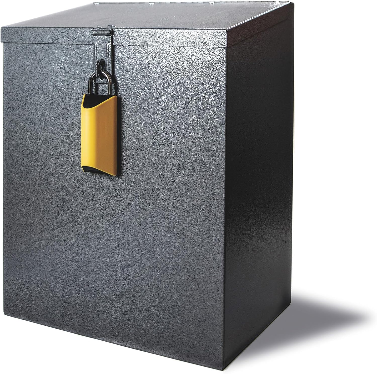 TuffBoxx ParcelBoxx Delivery Drop Box- Silver Hammertone 18inWx12inDx22inH