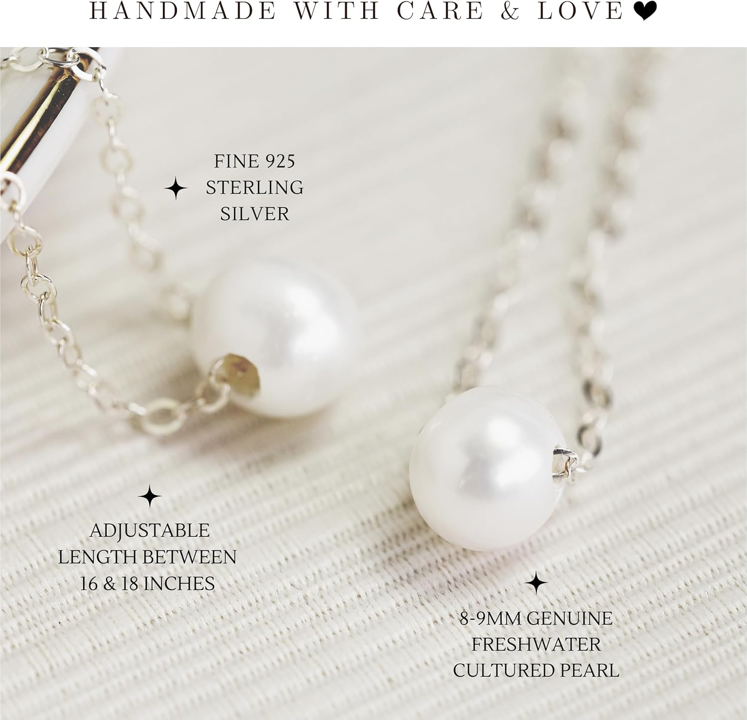 Happy Retirement Gifts for Women 2025 Retired Jewelry Sterling Silver Pearl Necklace 18 Inch - Image 4