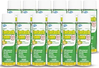 ComStar Super Fantastic Foam, Heavy Foaming Water Rinse Degreaser, Safe Non-Corrosive Formula, Low VOC, Non-Chlorinated, CFC Free, Great for Engines, Garage Floors, 20 Ounce Aerosol (Pack of 12)