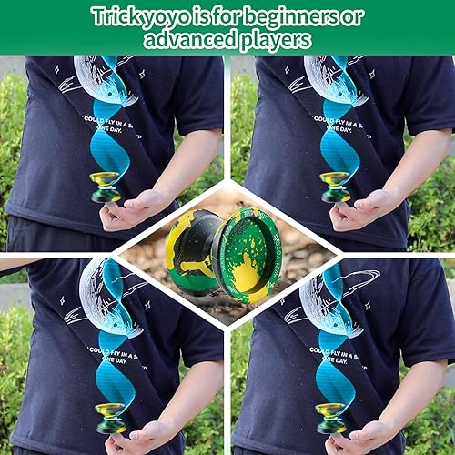 Miniatura 2 de WATIEOBOO yoyo W21 Responsive Yoyo para principiantes, yoyo profesional que no responde para adultos, yoyo profesional de trucos de metal, con kit