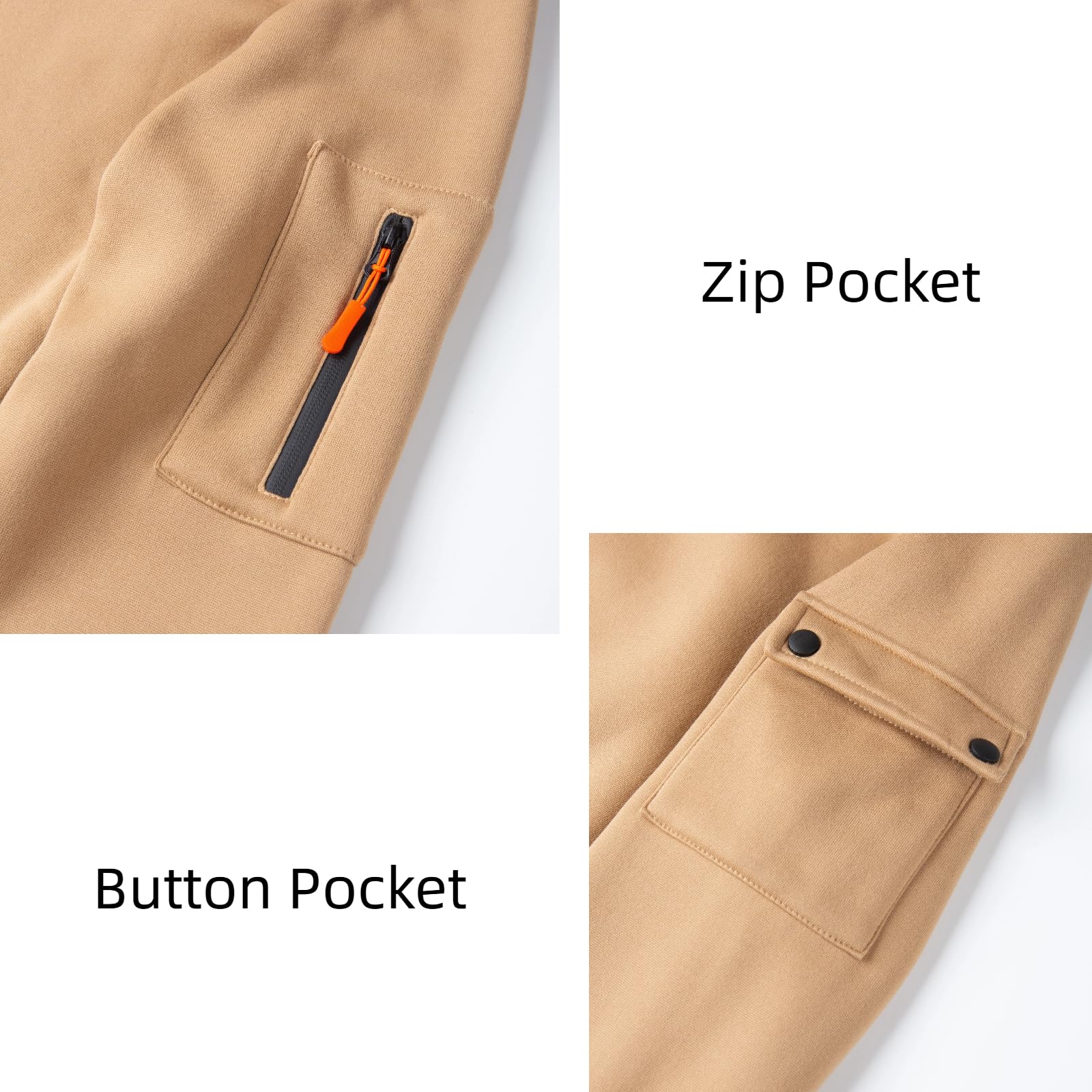 MakingDa Męska bluza z kapturem z zamkiem 1/4 zapinana na zamek błyskawiczny kieszeń polar sznurek długi rękaw dres topy mankiety koszule z kapturem luźny krój na co dzień klasyczna modna bluza z