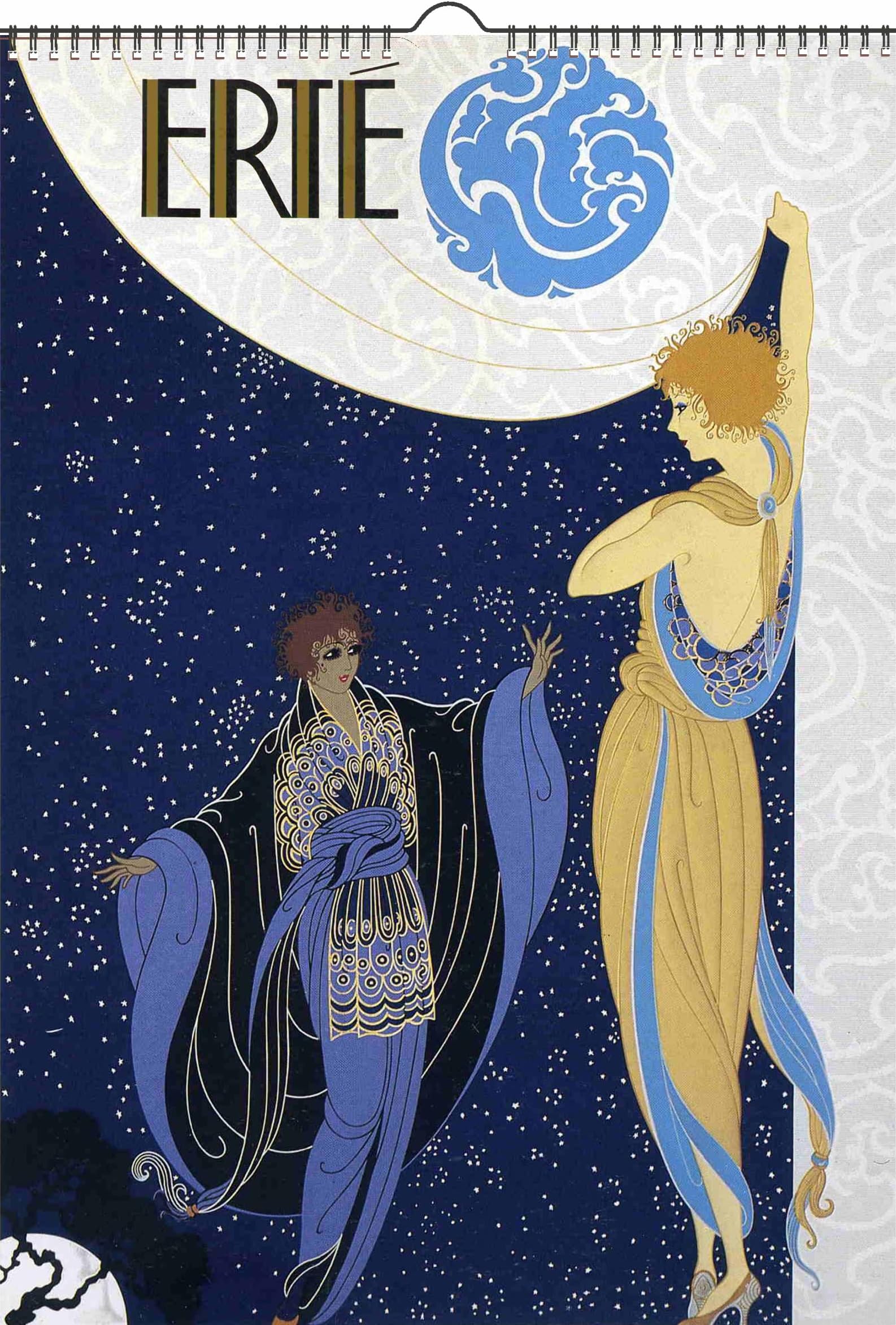2026 Wall Calendar [12 pages 8"x12"] Erte Art Deco Illustration Fine Artwork Vintage Poster M-651