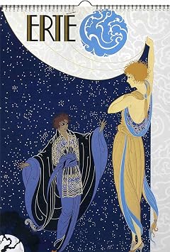 2027 Wall Calendar [12 pages 8"x12"] Erte Art Deco Illustration Fine Artwork Vintage Poster M-651