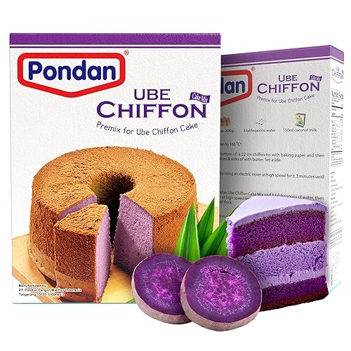 Pondan Ube Instant Chiffon Cake Mix 400g (14.1oz) - pack