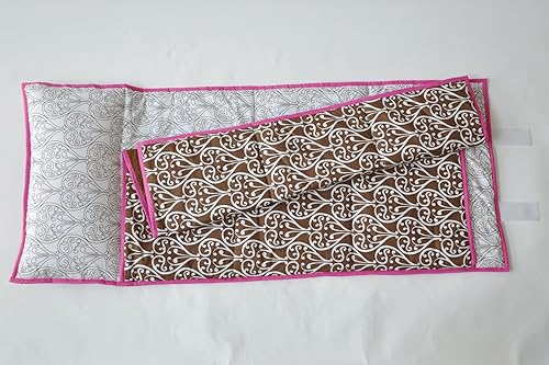 Miniatura 4 de Bacati - Tapete para siesta de 100% algodón percal, suave, transpirable, con almohada, para niñas pequeñas, mide 50 x 20 x 1.5 pulgadas, ideal para