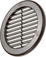 Vent Systems 100 mm Barna Kerek Szellőzőrács Rovarhálóval - Fali és Mennyezeti Szellőzőnyílás Fürdőszobába, Konyhába, Irodába, Garázsba 8