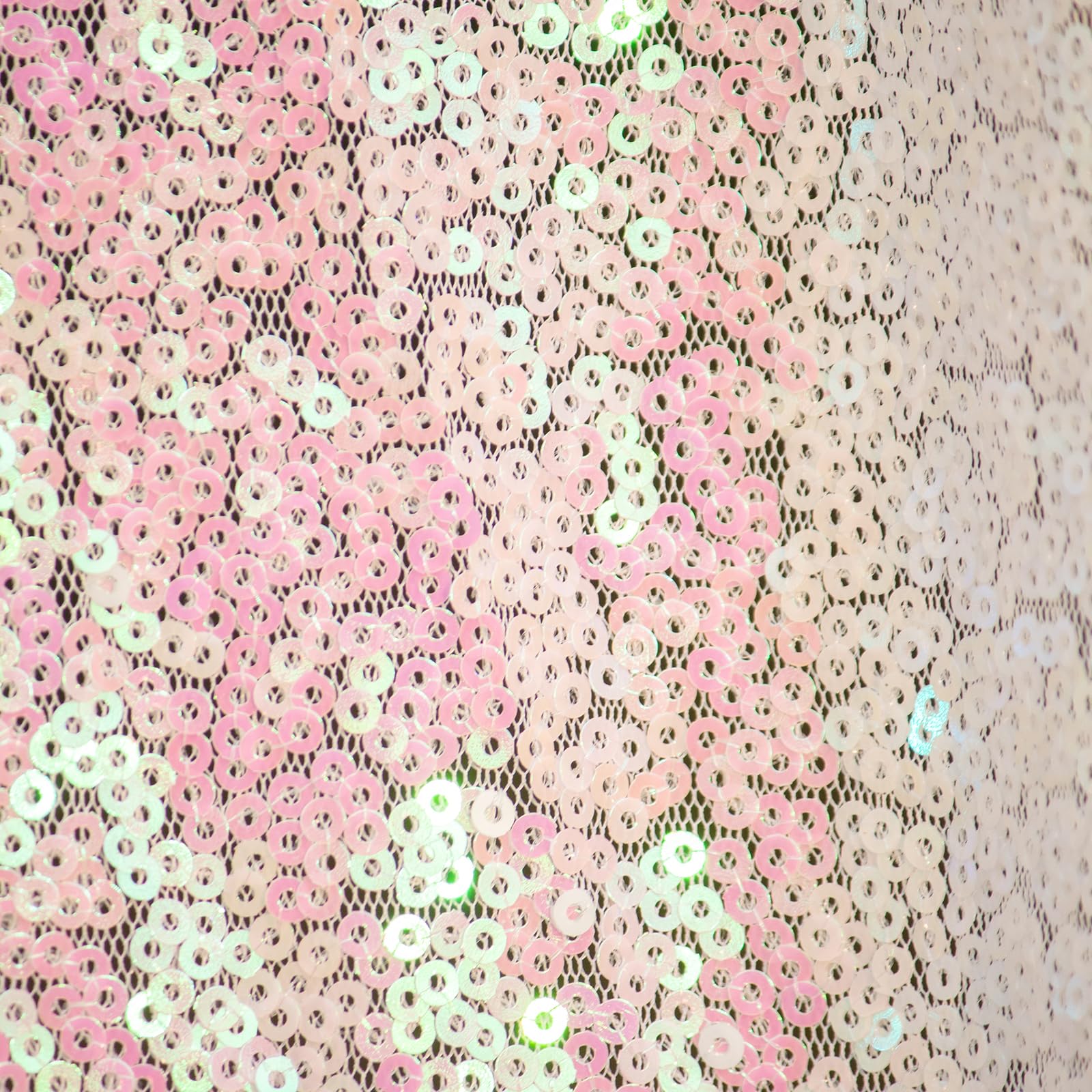 Lot de 4 rideaux à paillettes blanches irisées de 0,6 x 2,4 m - Toile de fond à paillettes irisées pour fête, mariage, fête prénatale, rideau de photographie