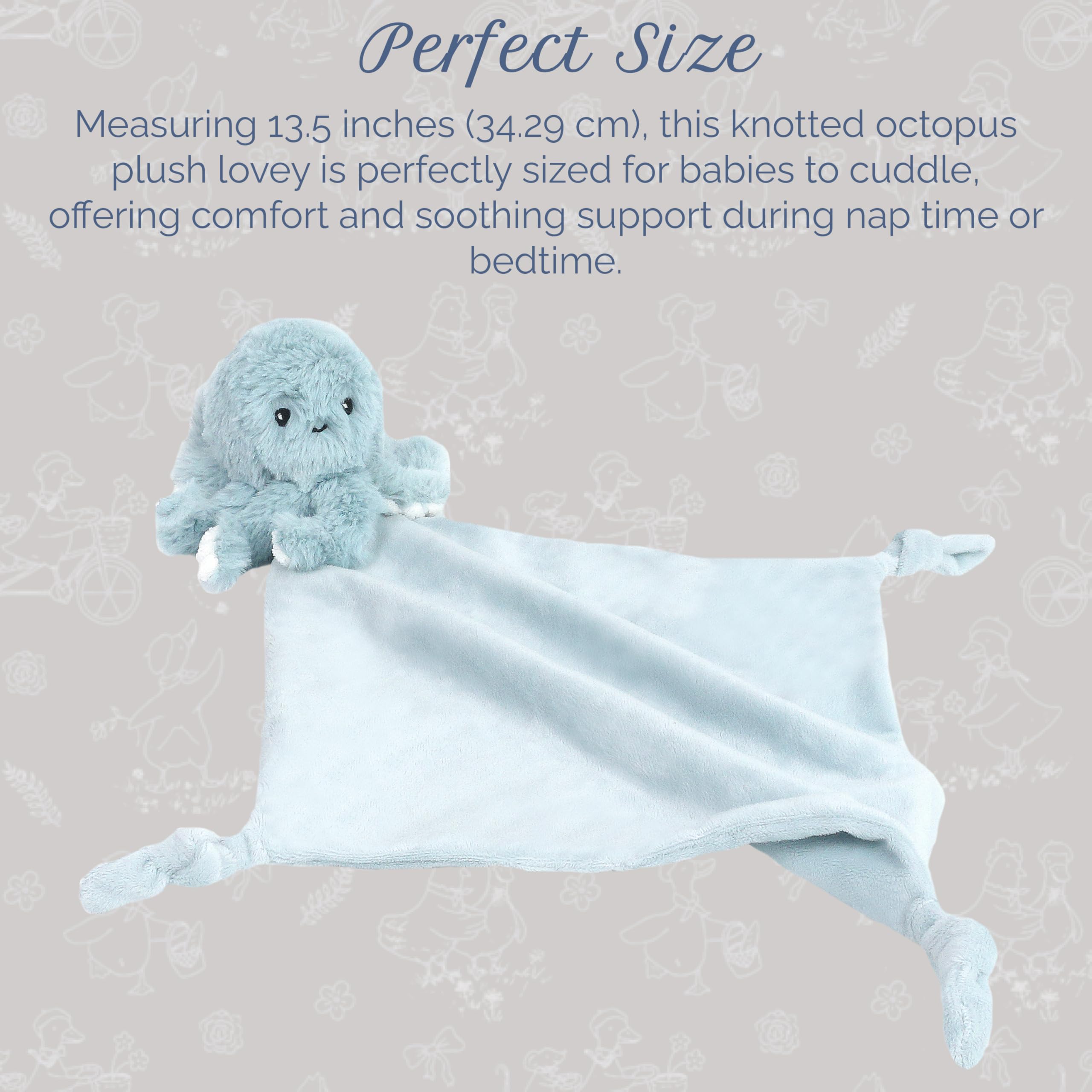 Amazon.com: MON AMI Oda Octopus Plush Lovey for Babies, 13.5-Inch