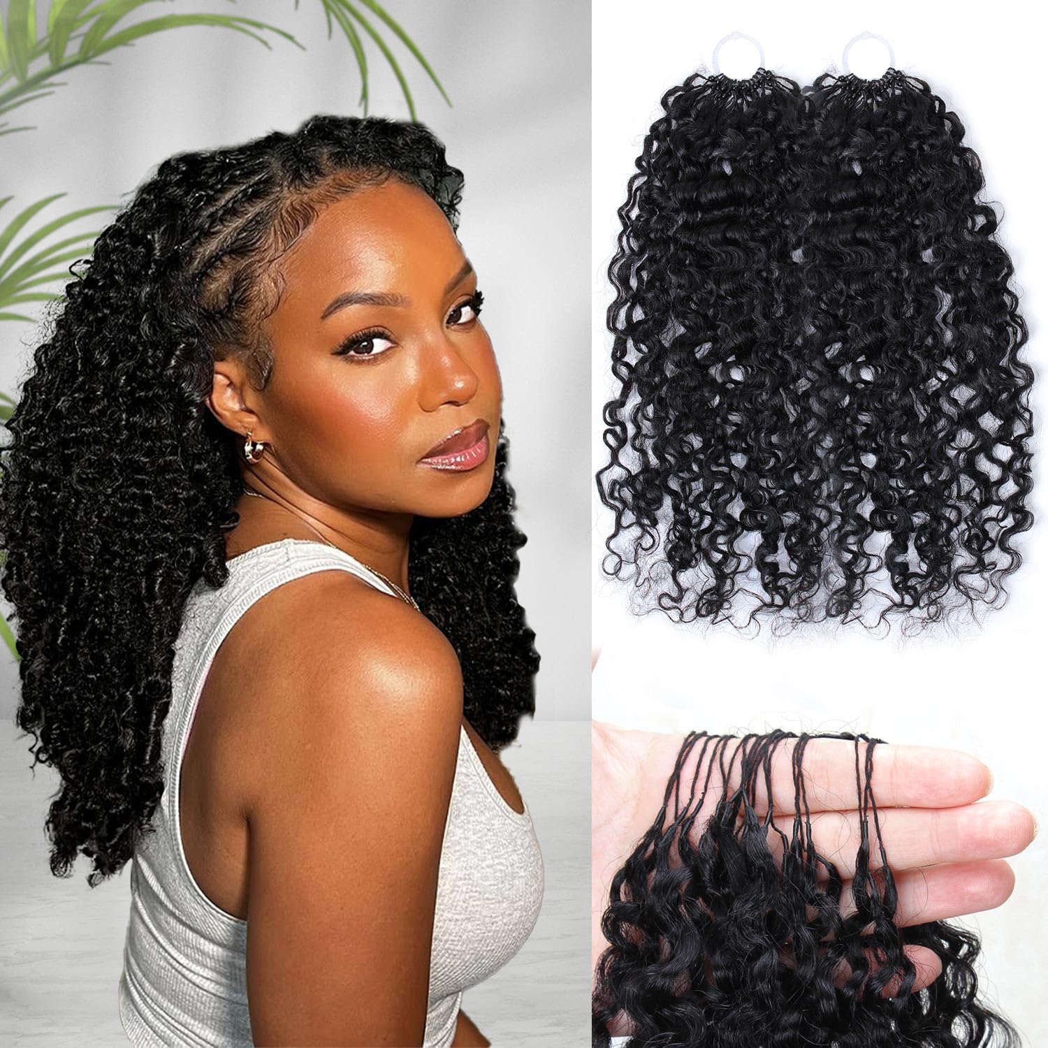 Amazon.com : Beauday 18 In 60g Feather Crochet Human Hair For