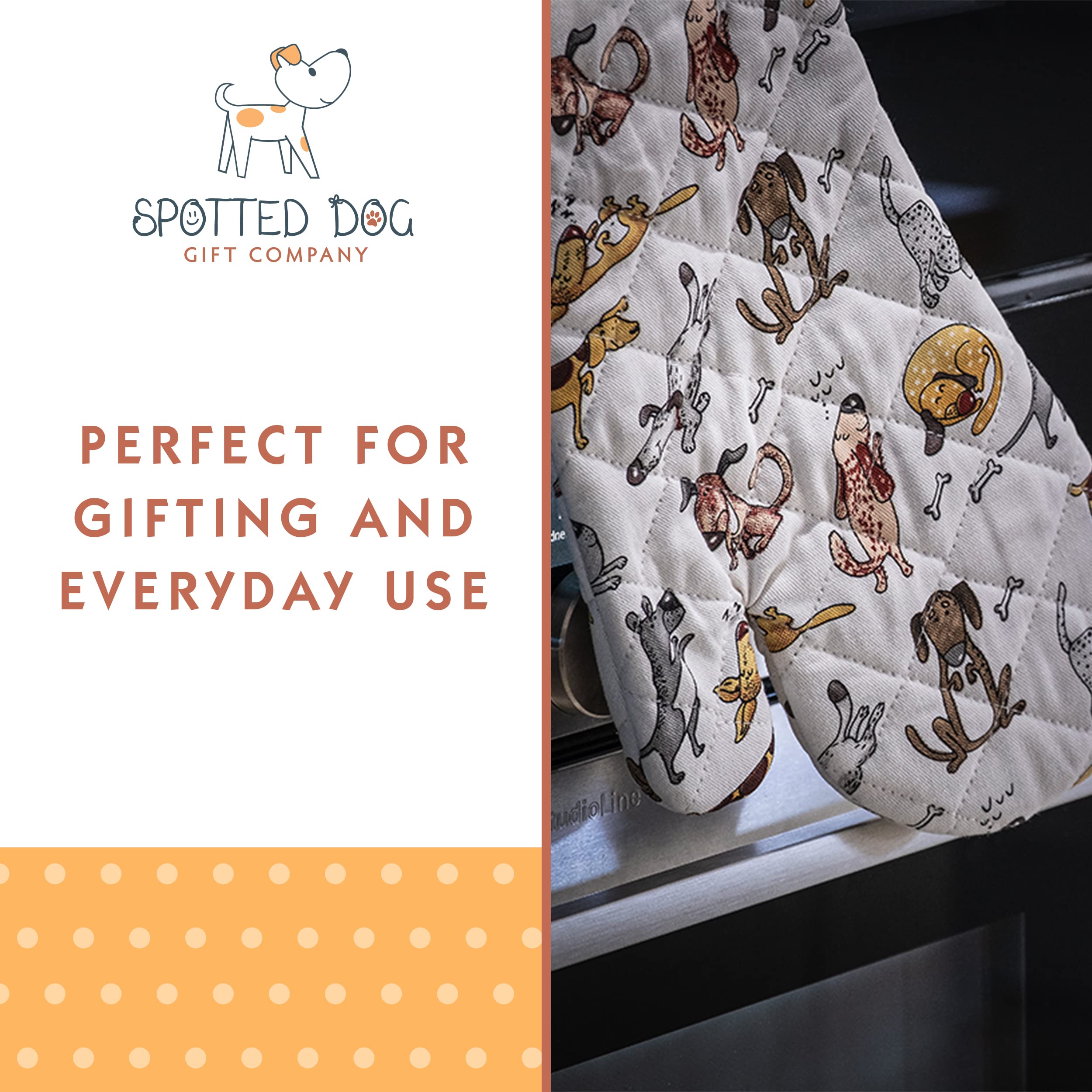SPOTTED DOG GIFT COMPANY Kochschürze Damen, Küchenschürze mit