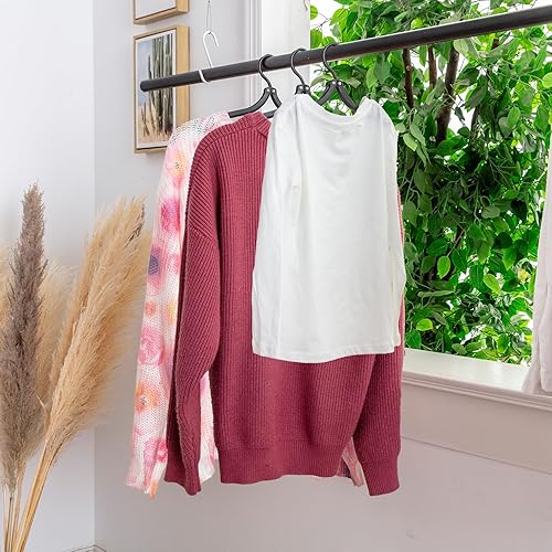 Miniatura 5 de 12 perchas de viaje negras  Perchas plegables portátiles para ropa accesorios de viaje, estante de secado de ropa plegable para viajes