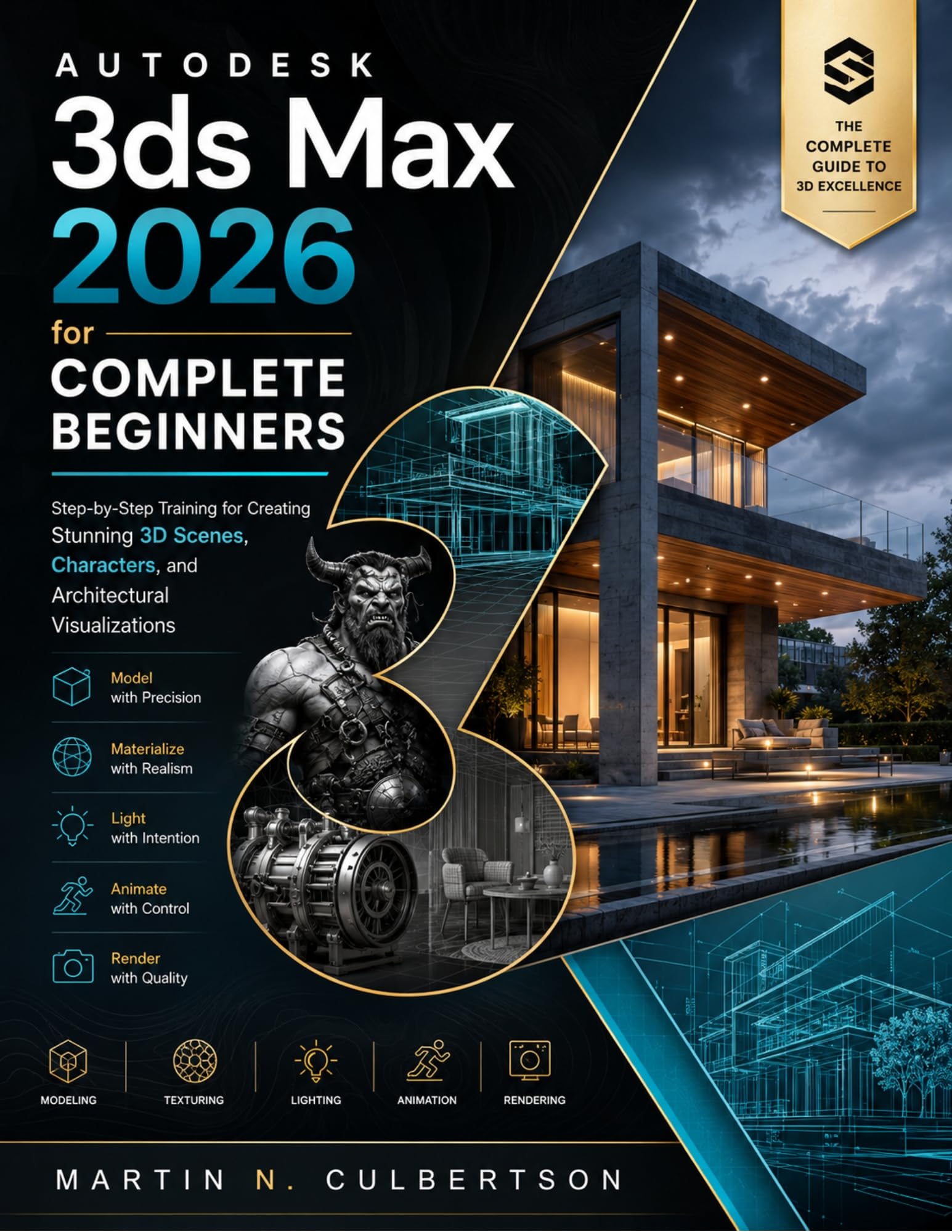 Autodesk 3ds Max 2026 livre de formation initiation au design de scènes et d'environnements