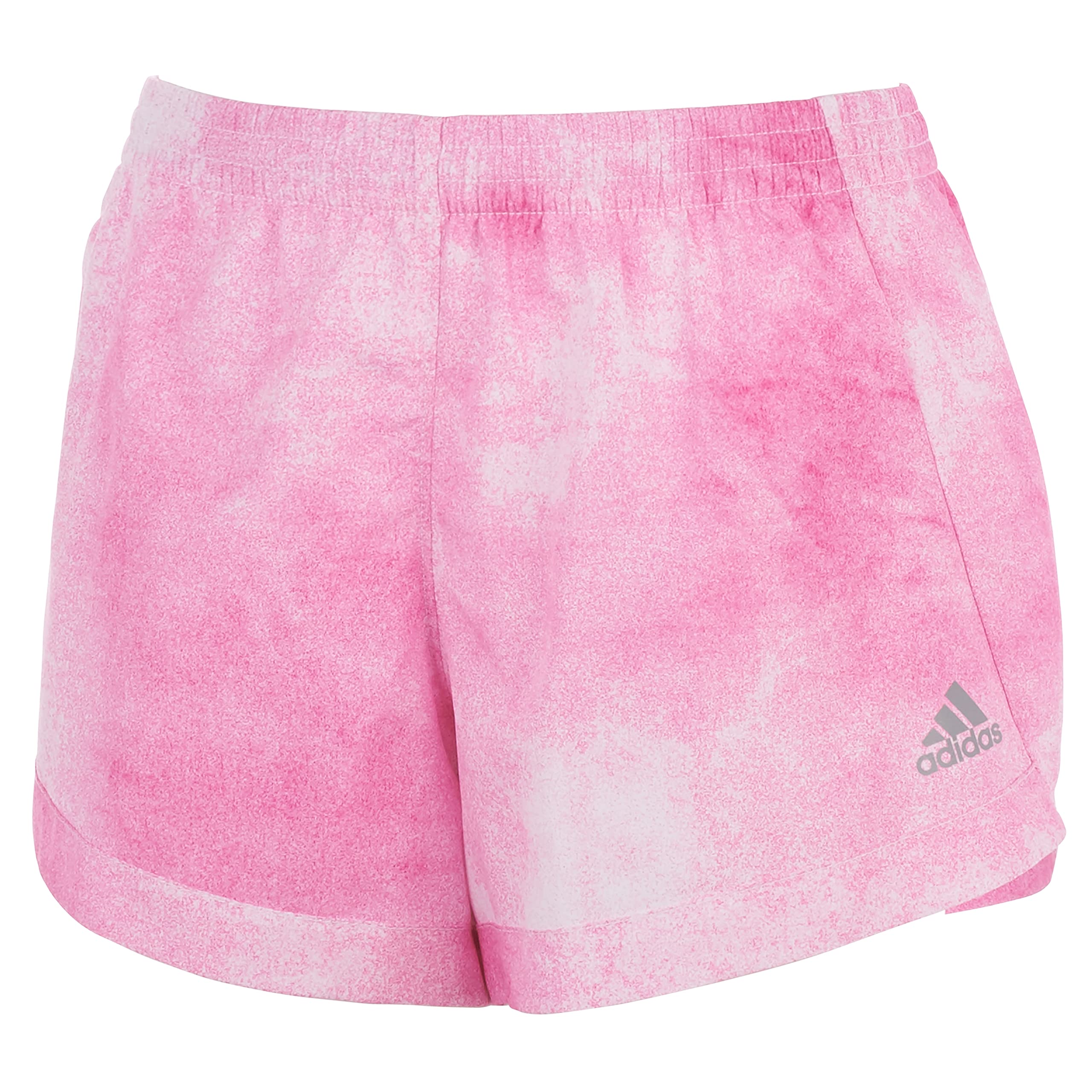 adidas Girls' Print Woven Short, Black, Medium