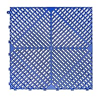 Vista 12 de SafeRacks Losas de piso de garaje entrelazadas con nervaduras - Ventiladas, autodrenantes, antideslizantes, modulares, de polipropileno virgen