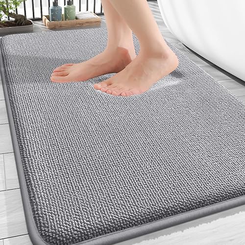 OLANLY Thick Memory Foam Bathroom Rugs 30x20, Soft Absorbent Bath