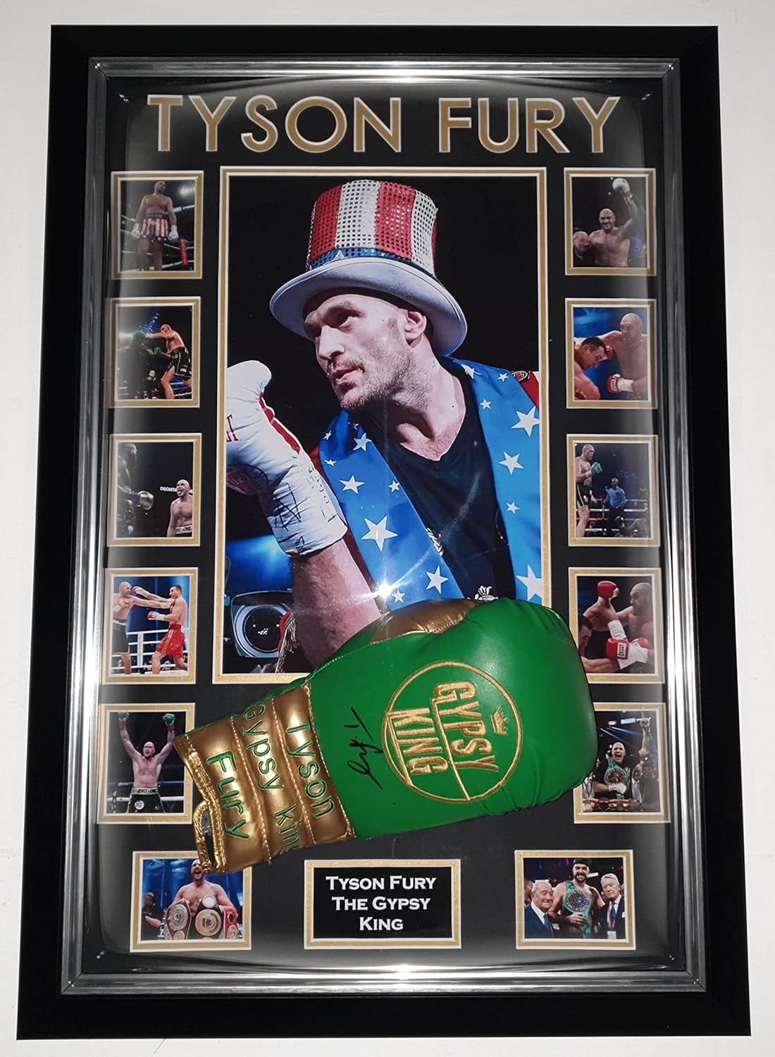 Domed Frame T Fury Signed Boxing Glove Luxury Frame and Certificate of Authenticity Amazon.co