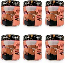 6 Seis Cremes Gel Oléo para Corpo Fitness para Massagem Redutor de Medidas Queima Gorduras Seca Barriga para Estrias e Celulites