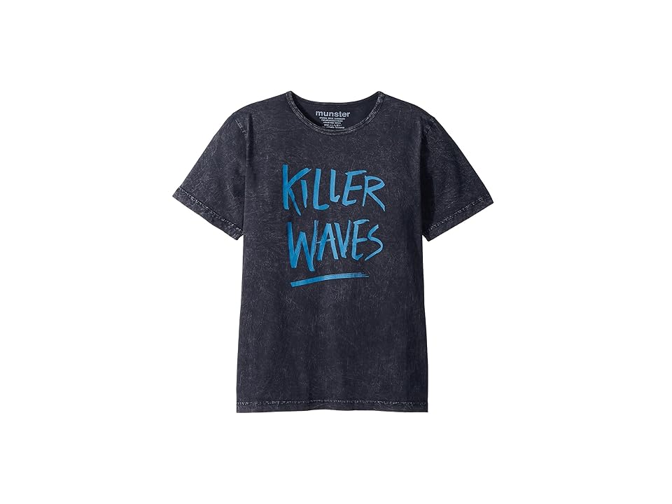 

Munster Kids Killer Waves Tee (Toddler/Little Kids/Big Kids) (Acid Black) Boy's T Shirt