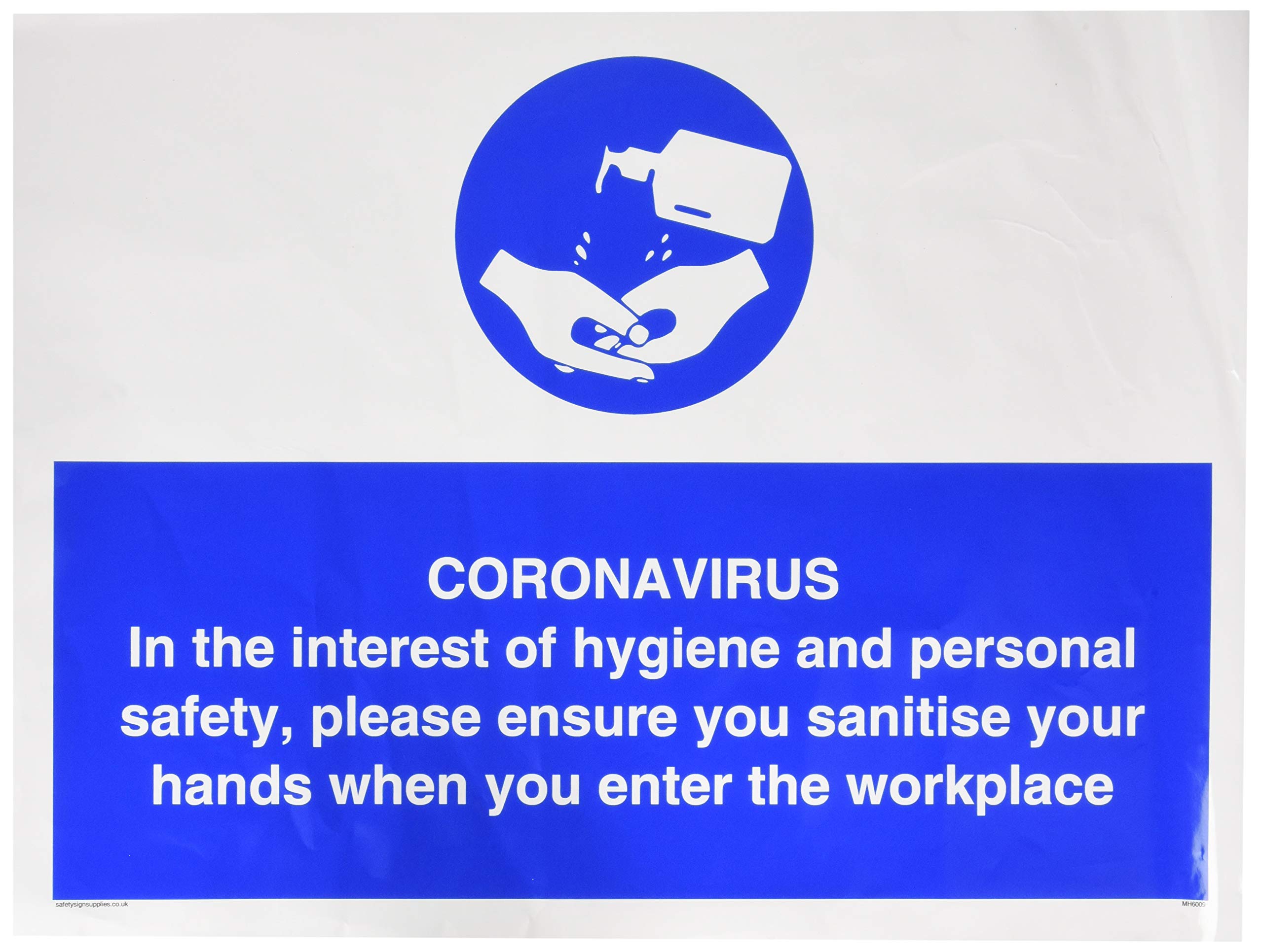 CORONAVIRUS In the interest of hygiene and personal safety, please ensure you sanitise your hands