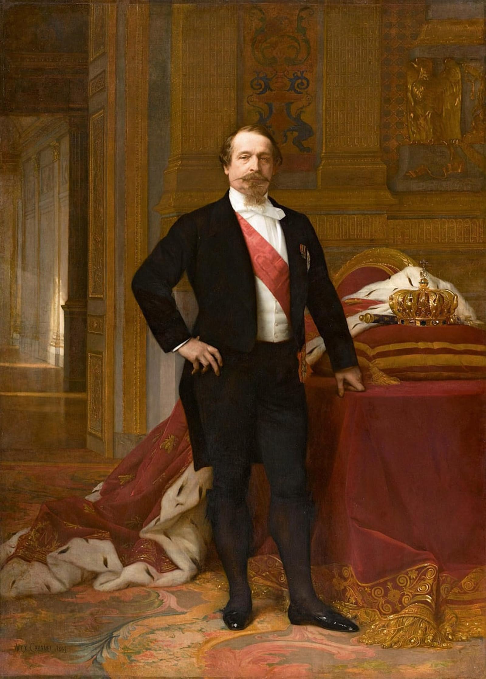 ARTXLXXBN Famous Prints Artwork Pictures Poster Painting Art Napoleon Iii by Cabanel Artwork Landscape Pictures for Home Decor 60x90cm