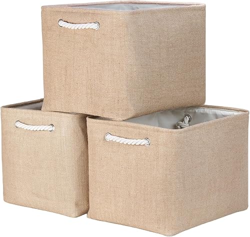 Miniatura 59 de Bidtakay Cestas de Almacenamiento Extra Grandes para Organizar 3 Paquetes de Contenedores de Almacenamiento de Ropa, Contenedores de Almacenamiento