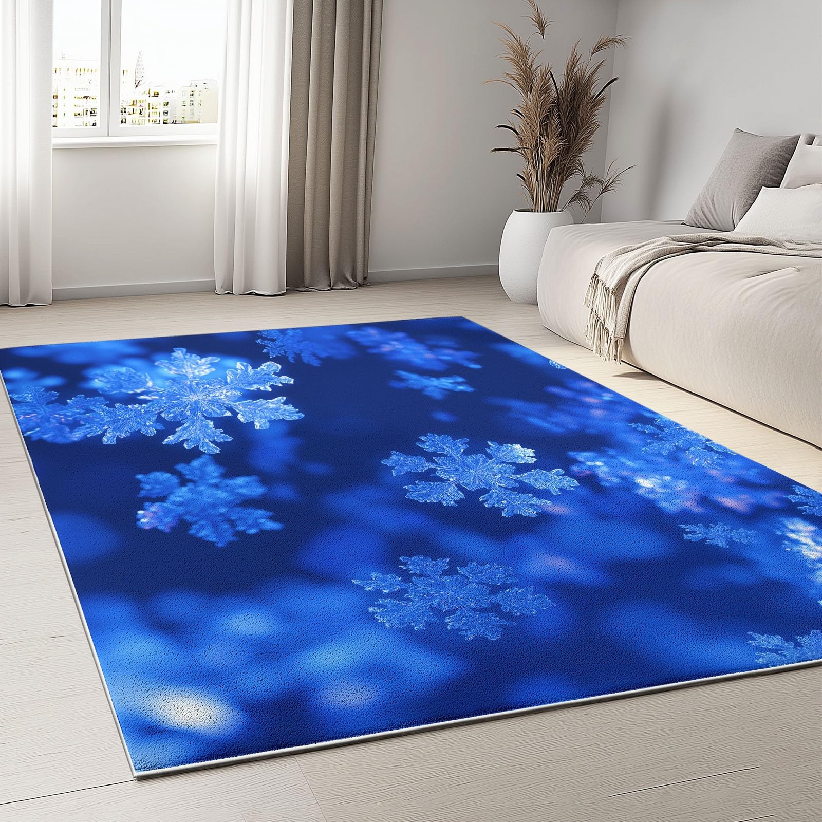 Tapis de chambre lavable à poils courts idéal pour un bureau cosy