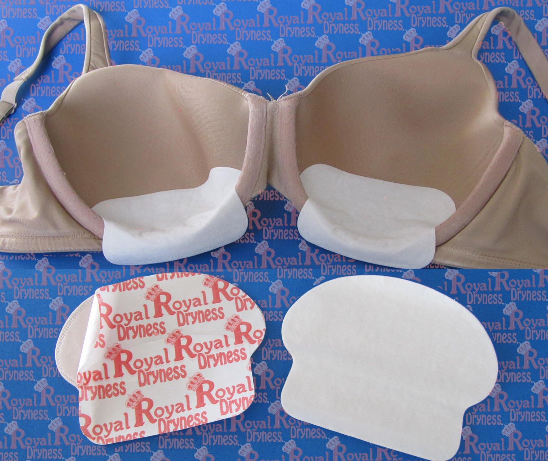 30 Royal Dryness Disposable Bra Sweat Pads Guard Shield