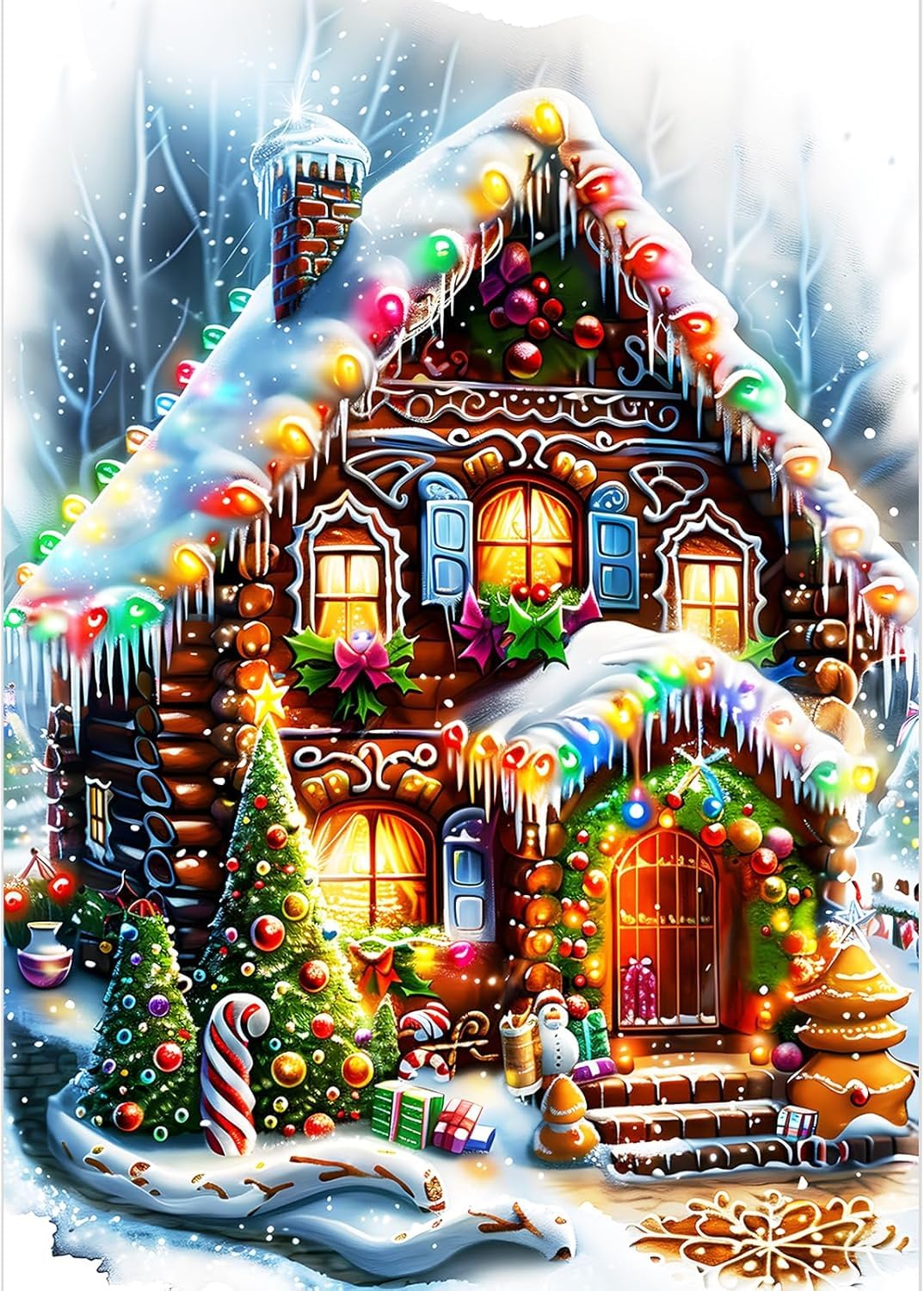 cdsnxoreDIY Adults Diamond Painting - Candy House, 30 x 40 cm