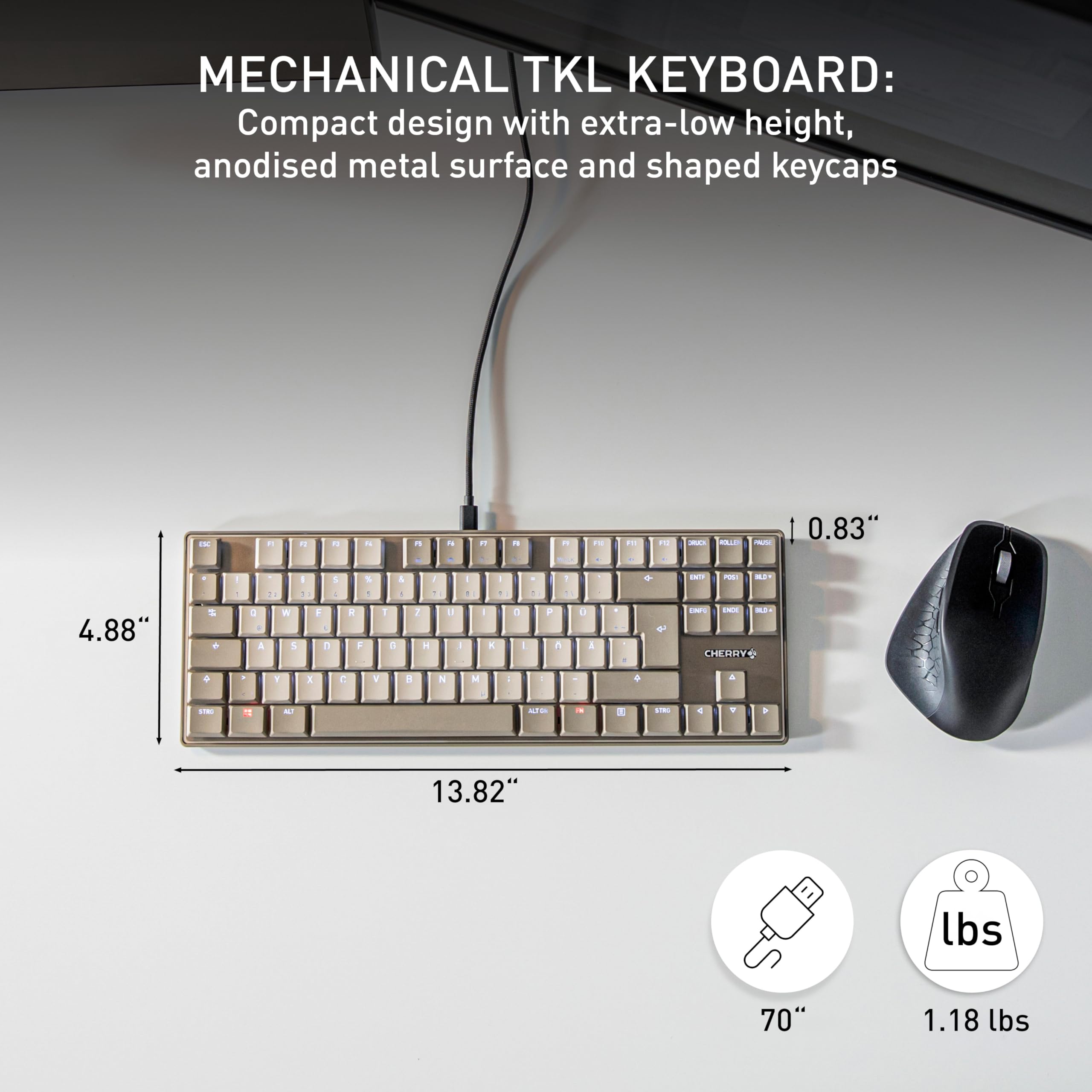 Amazon.com: Cherry KC 500 MX LP TKL, Tenkeyless Mechanical Low