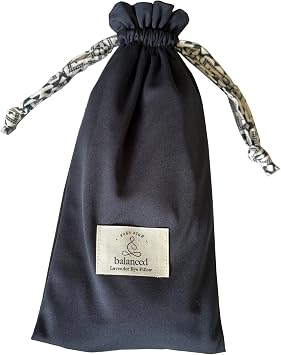 Weighted Lavender Eye Pillow for Sleep & Relaxation Organic Cotton Eye Pillow with Natural Lavender, Aromatherapy Eye Pillow for Yoga, Meditation, Stress Relief & Travel
